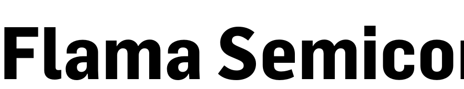 Flama Semicondensed Bold Font Download Free